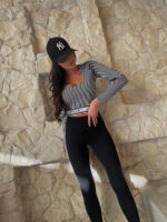 Krótki top w paski Lamilla.