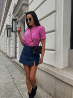 Różowy t-shirt Lamilla.