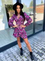 Mini sukienka w kwiaty Miluna.