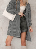 kardigan w jodełkę