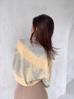 bluza spierana metodą handmade