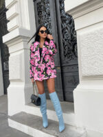 kobieca marynarka w kwiaty