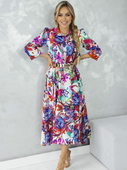 suknia w kwiaty kiecka