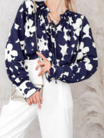 bluzka z regulowanym dekoldem