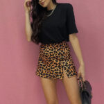 bawełniany czarny podkoszulek Lamilla