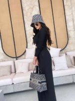 bawełniany czarny komplet Lamilla