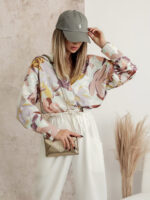 bluzka z wiskozy w pastelowe kwiaty Simplicity