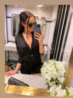 Sweterkowy, czarny komplet LaMilla.