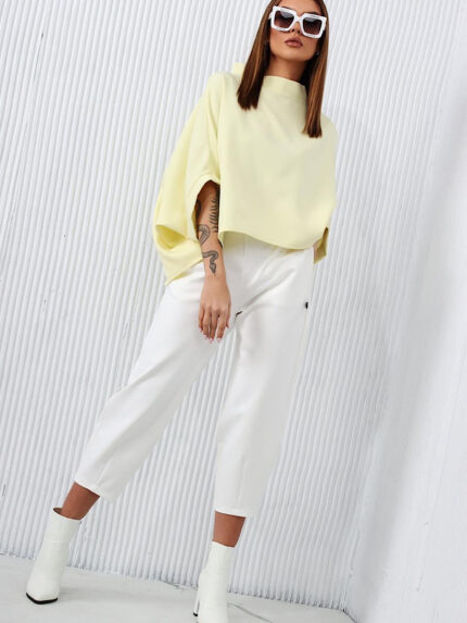 Kobiece kimono w kolorze żółtym Miss City Official.