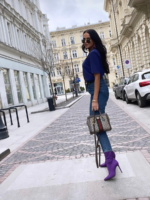 Bawełniany podkoszulek z poduszkami na ramionach Lamilla.