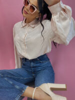 Koszula w pudrowym różu Lamilla.