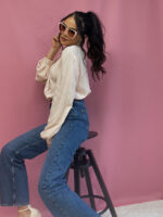 Bluzka z wyszywanymi kwiatuszkami Lamilla.