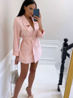 różowa przedłużana marynarka Lamilla