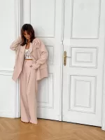 Długie, poszerzane spodnie LaMilla.