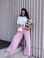 Szerokie spodnie z gumka w talii LaMilla