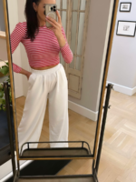 Bawełniane, białe spodnie dresowe LaMilla.