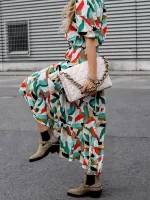 Długa sukienka polskiej marki Simplicity