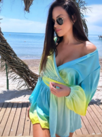 Kombinezon niebiesko - żółty LaMilla.