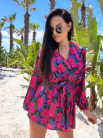 Kombinezon w kolorowe kwiaty LaMilla.