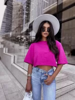 Różowy t-shirt Lamilla