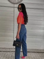 Kolorowa bluzka z wiskozy LaMilla