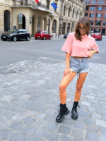 Łososiowy T-shirt LaMilla