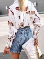 Bluzka o luźnym fasonie z wiskozy Simplicity