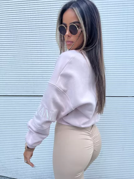 Różowa bluza La Manuel