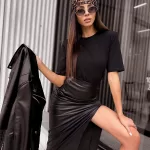 Czarna bluzka z rękawkiem 3/4 LaMilla