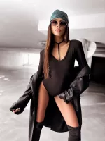 Czarne body z chokerem LaMilla