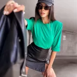 Bluzka z przedłużanym rękawem z bawełny LaMilla