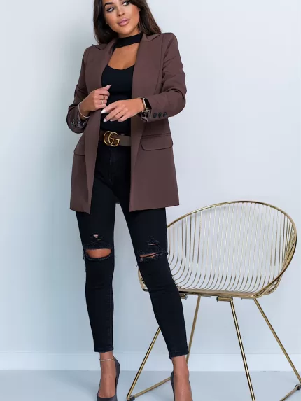 Czekoladowa marynarka