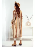 Kardigan w kolorze brązowo - beżowym