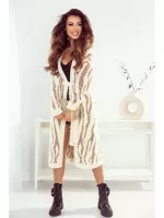 Kardigan śmietankowo beżowy