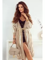 Gruby, ciepły rozpinany sweter na jesień