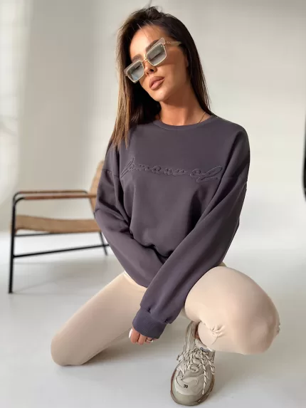 Grafitowa bluza La Manuel