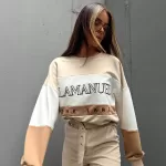 Trzy kolorowa bluza La Manuel