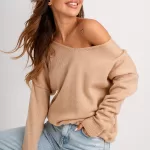 Sweter oversize miodowy TMC