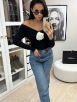 Czarna bluzka hiszpanka LaMilla