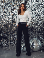 Czarne szerokie spodnie LaMilla