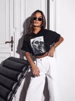 Białe spodnie jeansy LaMilla