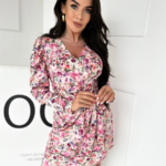 Zakładana sukienka w drobne kwiaty Miluna