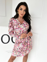 Zakładana sukienka w drobne kwiaty Miluna