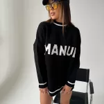 Czarny sweter LaManuel