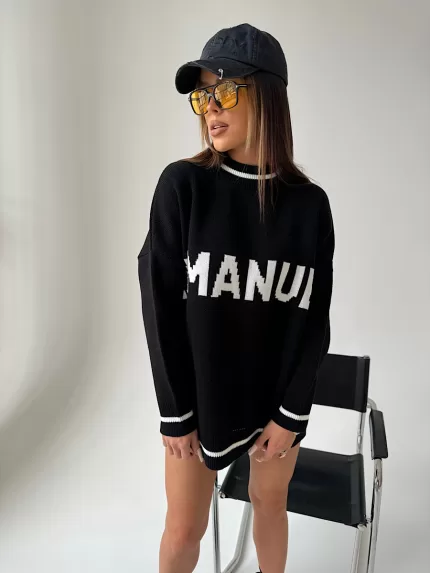 Czarny sweter LaManuel