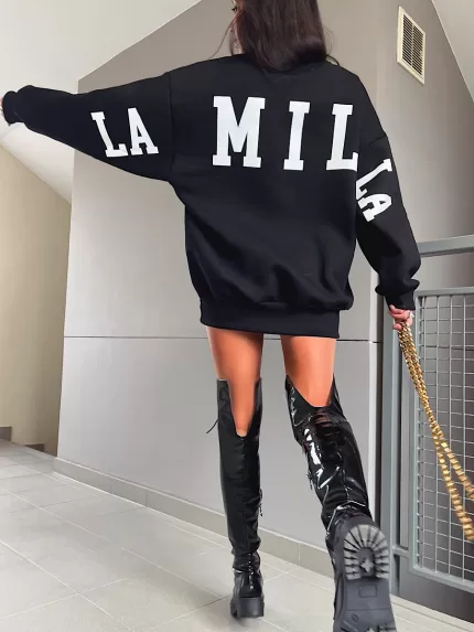 Czarna oversizowa bluza LaMilla