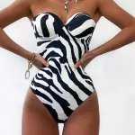 Body w czarno- białą zebrę Lamilla