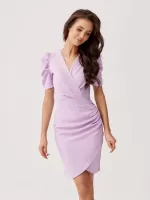 Elegancka sukienka z krótkim rękawem
