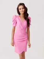 Dopasowana elegancka sukienka mini na wesele komunie
