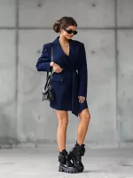 Marynarko - sukienka w granatowym kolorze